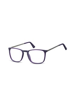 Okulary oprawki zerówki korekcyjne nerdy Unisex Sunoptic AC25E ciemnofioletowe ze sklepu Stylion w kategorii Okulary zerówki męskie - zdjęcie 107790023