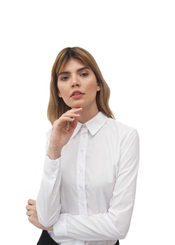 Klasyczna biała koszula - K58 ze sklepu Świat Bielizny w kategorii Koszule damskie - zdjęcie 107811282