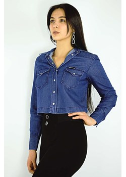 koszula damska calvin klein granatowa jeansowa ze sklepu Royal Shop w kategorii Koszule damskie - zdjęcie 107840744