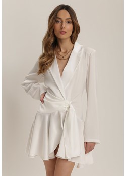Biała Sukienka Aqialori ze sklepu Renee odzież w kategorii Sukienki - zdjęcie 108043670