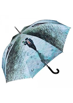 Romance by Theo Michael - długi parasol ze skórzaną rączką ze sklepu Parasole MiaDora.pl w kategorii Parasole - zdjęcie 108156341