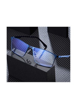 Niebieskie męskie okulary do komputera BLUE LIGHT zerówki 2553D ze sklepu Stylion w kategorii Okulary zerówki męskie - zdjęcie 108157283