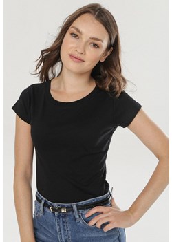 Czarny T-shirt Himenara ze sklepu Born2be Odzież w kategorii Bluzki damskie - zdjęcie 108213213