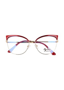 Okulary kocie do komputera damskie z filtrem BLUE Light zerówki 2575-4 ze sklepu Stylion w kategorii Okulary korekcyjne damskie - zdjęcie 108488004