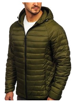 Zielona pikowana kurtka przejściowa męska Denley 13021 ze sklepu Denley w kategorii Kurtki męskie - zdjęcie 108560022