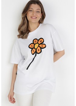 Biały T-shirt Ophiice ze sklepu Born2be Odzież w kategorii Bluzki damskie - zdjęcie 108695354