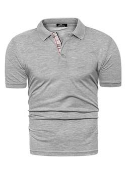 koszulka polo YP312 - szara ze sklepu Risardi w kategorii T-shirty męskie - zdjęcie 108695554