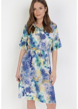 Niebieska Sukienka Meredine ze sklepu Born2be Odzież w kategorii Sukienki - zdjęcie 108768792