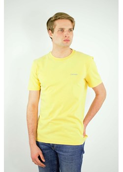 t-shirt męski calvin klein żółty gładki ze sklepu Royal Shop w kategorii T-shirty męskie - zdjęcie 109142173