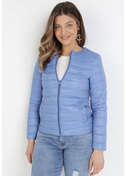 Niebieska Kurtka Theliphelia ze sklepu Born2be Odzież w kategorii Kurtki damskie - zdjęcie 109177011