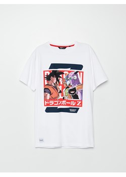 Cropp - Koszulka Dragon Ball - biały ze sklepu Cropp w kategorii T-shirty męskie - zdjęcie 109281553