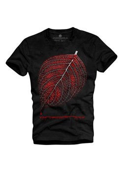 T-shirt męski UNDERWORLD Leaf czarny ze sklepu morillo w kategorii T-shirty męskie - zdjęcie 109286233