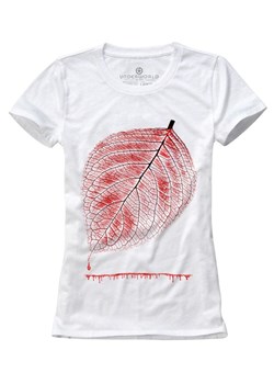 T-shirt damski UNDERWORLD Leaf biały ze sklepu morillo w kategorii Bluzki damskie - zdjęcie 109286801