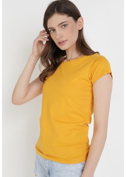 Żółty T-shirt Sinohsa ze sklepu Born2be Odzież w kategorii Bluzki damskie - zdjęcie 109486071