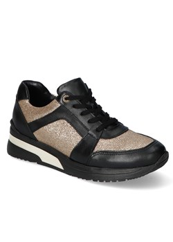 Sneakersy Fabio Fabrizi 861 Czarne/Złote lico ze sklepu Arturo-obuwie w kategorii Buty sportowe damskie - zdjęcie 109493002