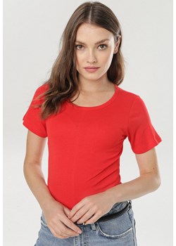 Czerwony T-shirt Phereisis ze sklepu Born2be Odzież w kategorii Bluzki damskie - zdjęcie 109681640