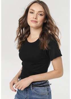 Czarny T-shirt Phereisis ze sklepu Born2be Odzież w kategorii Bluzki damskie - zdjęcie 109681650