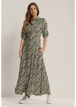 Granatowo-Zielona Sukienka Tapheusa ze sklepu Renee odzież w kategorii Sukienki - zdjęcie 109686374