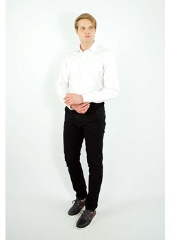 koszula męska di selentino biała gładka slim fit ze sklepu Royal Shop w kategorii Koszule męskie - zdjęcie 109798524