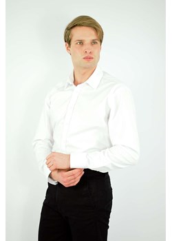koszula męska  di selentino biała gładka  classic fit ze sklepu Royal Shop w kategorii Koszule męskie - zdjęcie 109893493