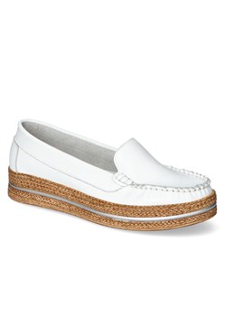 Mokasyny Lemar 10132 Białe lico ze sklepu Arturo-obuwie w kategorii Mokasyny damskie - zdjęcie 110064871