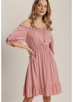 Różowa Sukienka Uhrera ze sklepu Renee odzież w kategorii Sukienki - zdjęcie 110071210