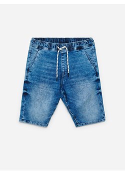 Cropp - Jeansowe szorty jogger - niebieski ze sklepu Cropp w kategorii Spodenki męskie - zdjęcie 110278011