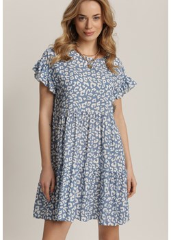 Niebieska Sukienka Wysevera ze sklepu Renee odzież w kategorii Sukienki - zdjęcie 110285412