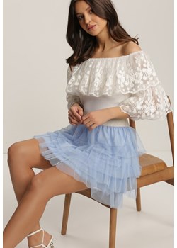 Niebieska Spódnica Molseise ze sklepu Renee odzież w kategorii Spódnice - zdjęcie 110438161