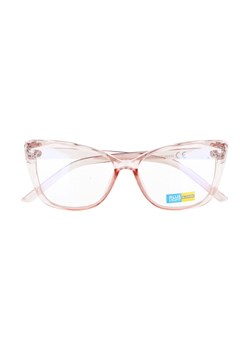 Okulary kocie do komputera damskie z filtrem BLUE Light zerówki 2590C ze sklepu Stylion w kategorii Okulary zerówki damskie - zdjęcie 110456731
