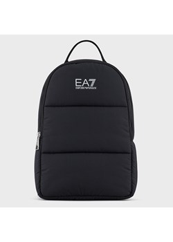 EA7 EMPORIO ARMANI - czarny, pikowany plecak damski ze sklepu outfit.pl w kategorii Plecaki - zdjęcie 110514464