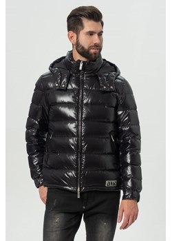 VALENTINO - czarna kurtka puchowa męska z kapturem ze sklepu outfit.pl w kategorii Kurtki męskie - zdjęcie 110514822