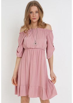 Różowa Sukienka Zaehorin ze sklepu Born2be Odzież w kategorii Sukienki - zdjęcie 110518002
