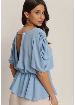 Niebieska Bluzka Meniphea ze sklepu Renee odzież w kategorii Bluzki damskie - zdjęcie 110519682