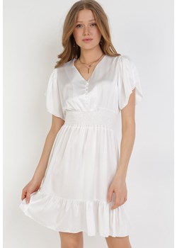 Biała Sukienka Daphniphe ze sklepu Born2be Odzież w kategorii Sukienki - zdjęcie 110519861