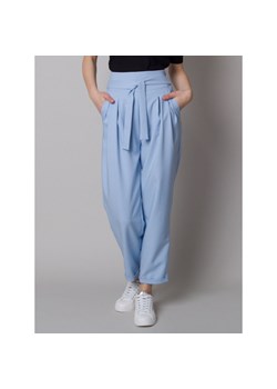 Błękitne spodnie cygaretki ze sklepu Willsoor w kategorii Spodnie damskie - zdjęcie 110567100