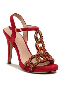 Sandały damskie czerwone Menbur z tworzywa sztucznego 