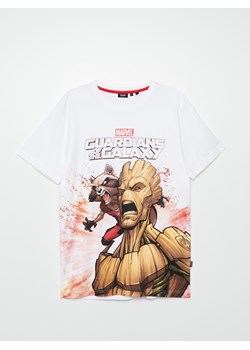 Cropp - Koszulka Guardians of the Galaxy - biały ze sklepu Cropp w kategorii T-shirty męskie - zdjęcie 110671241