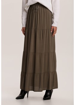 Ciemnozielona Spódnica Kainne ze sklepu Renee odzież w kategorii Spódnice - zdjęcie 110672930