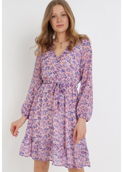 Fioletowa Sukienka Iphaia ze sklepu Born2be Odzież w kategorii Sukienki - zdjęcie 110673012