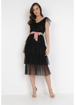 Czarna Sukienka Hicine ze sklepu Born2be Odzież w kategorii Sukienki - zdjęcie 110747581