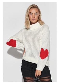 Sweter w kolorze kremowo-czerwonym ze sklepu Limango Polska w kategorii Swetry damskie - zdjęcie 110748512