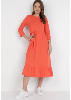Pomarańczowa Sukienka Himeete ze sklepu Born2be Odzież w kategorii Sukienki - zdjęcie 110819953