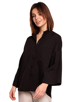 B191 Koszula oversize - czarna ze sklepu Świat Bielizny w kategorii Koszule damskie - zdjęcie 110821533