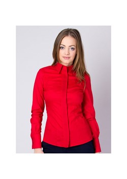 Czerwona bluzka z plisowaniem ze sklepu Willsoor w kategorii Koszule damskie - zdjęcie 110878423