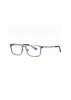 Męskie grafitowe okulary do komputera BLUE LIGHT zerówki 2554D ze sklepu Stylion w kategorii Okulary zerówki męskie - zdjęcie 110916920