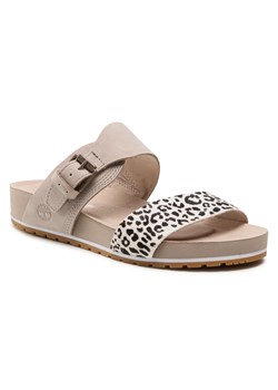 Klapki TIMBERLAND - Malibu Waves 2Band Slide TB0A24TFBX31 Leopard Nubuck ze sklepu eobuwie.pl w kategorii Klapki damskie - zdjęcie 111096564