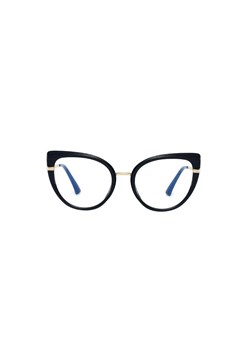 Okulary kocie do komputera damskie z filtrem BLUE Light zerówki 2582 ze sklepu Stylion w kategorii Okulary zerówki damskie - zdjęcie 111129322