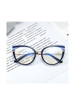 Okulary kocie do komputera damskie z filtrem BLUE Light zerówki 2582-4 ze sklepu Stylion w kategorii Okulary zerówki damskie - zdjęcie 111129341
