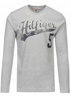 Longsleeve Koszulka Męska Tommy  Hilfiger Gray ze sklepu dewear.pl w kategorii T-shirty męskie - zdjęcie 111245630